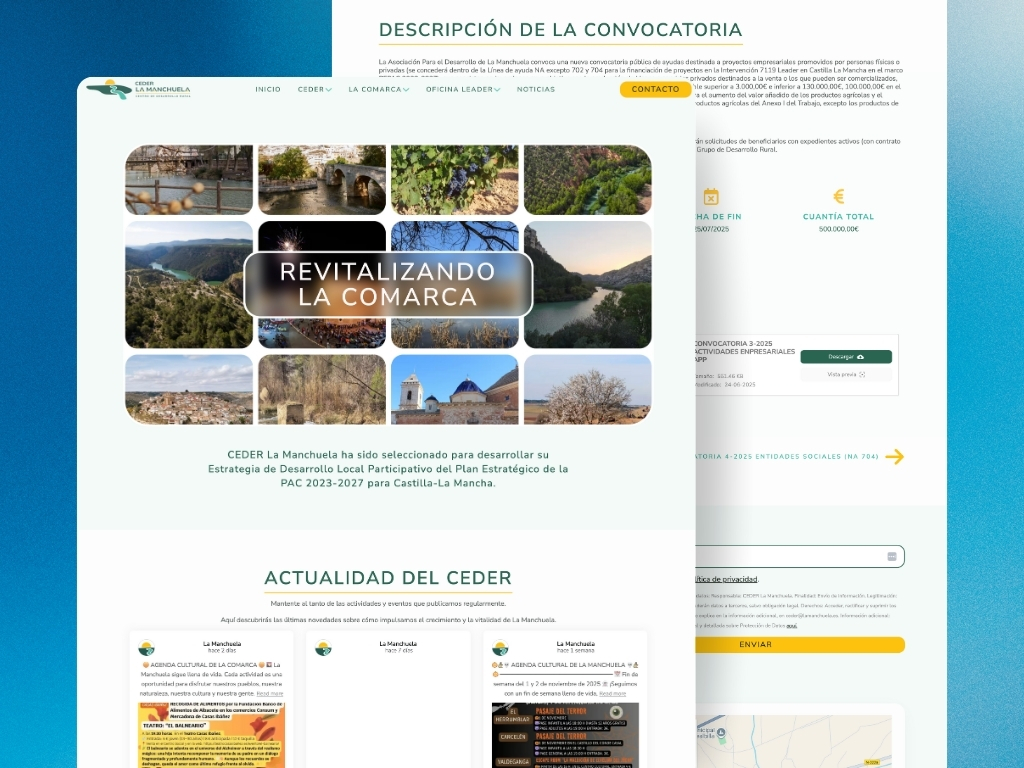 Ejemplo de diseño web la manchuela